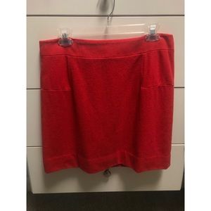J Crew Women’s Orange Wool Mini Skirt - size 12